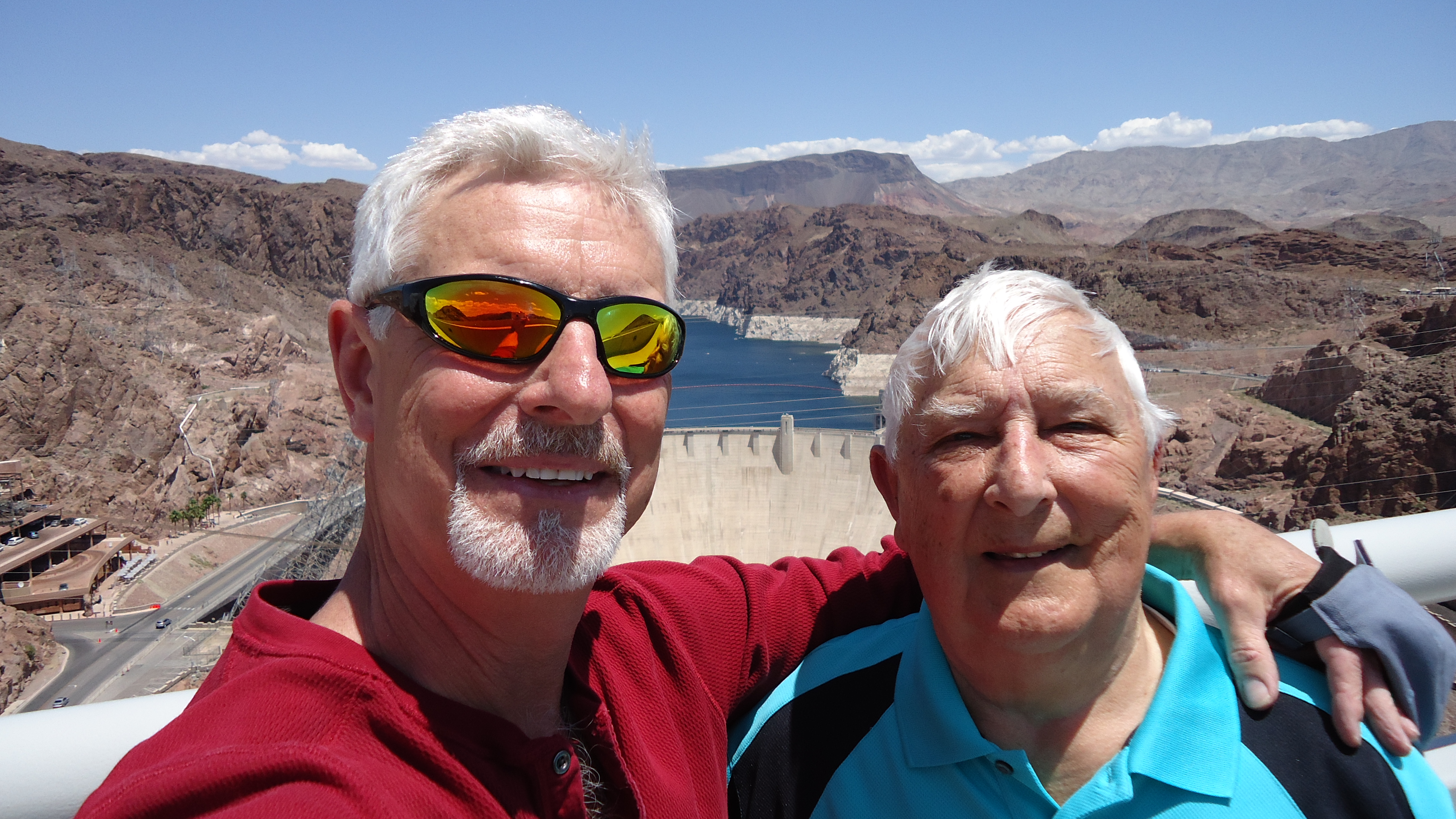 Vance and Pappy at the Hoover Dam